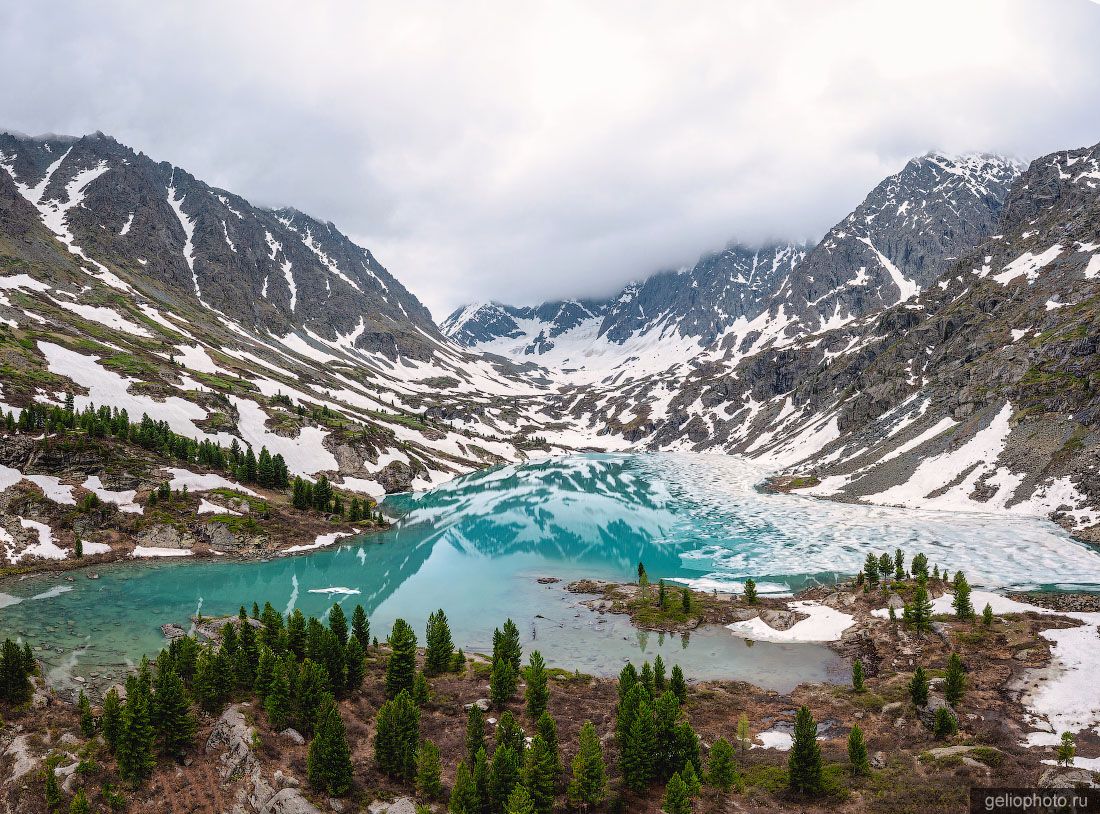 Озеро Верхний Куйгук с высоты фото