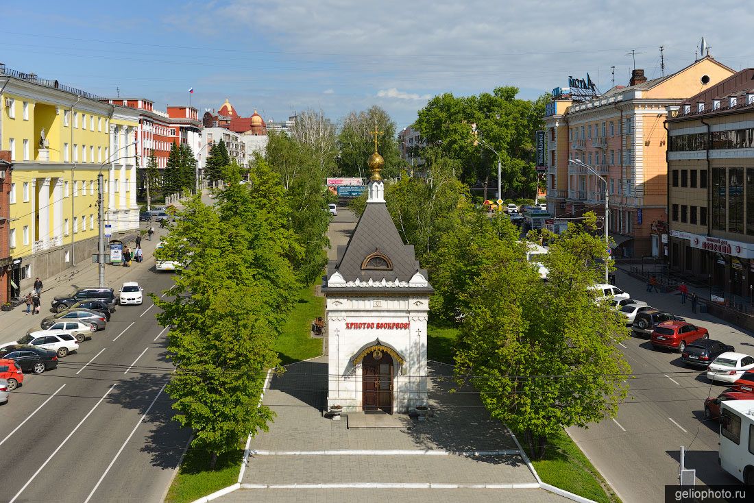 Часовня Александра Невского в Барнауле фото