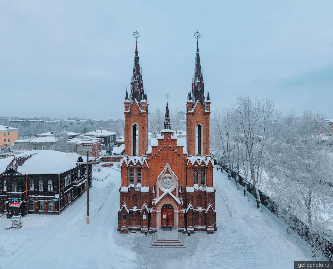 Органный зал в Красноярске зимой фото