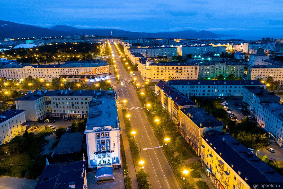 Проспект Ленина в Магадане фото