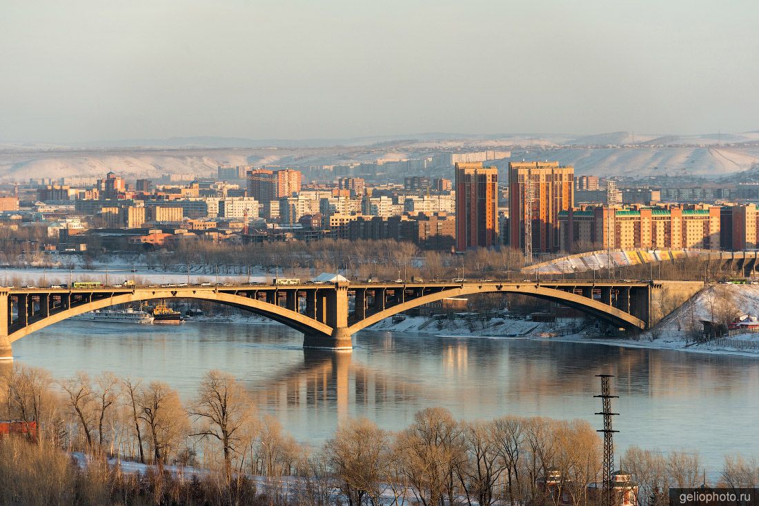 Коммунальный мост в Красноярске фото