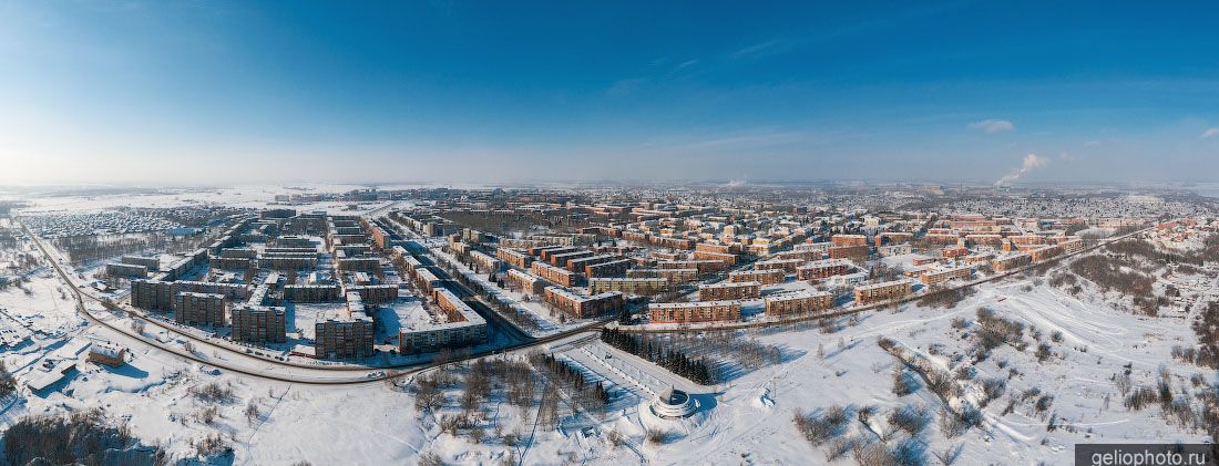 Панорама Юрги с высоты фото