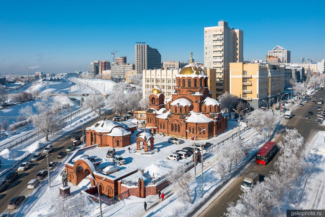 Храм Александра Невского в Новосибирске  фото