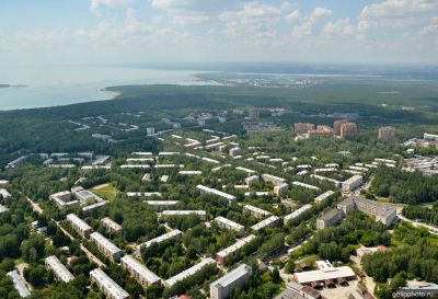 Новосибирский Академгородок с высоты летом фото