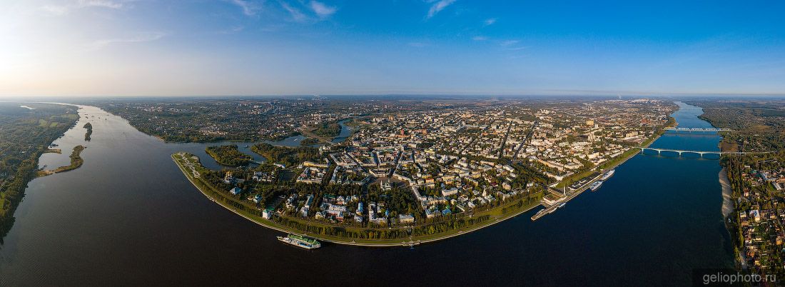 Панорама Ярославля с высоты фото