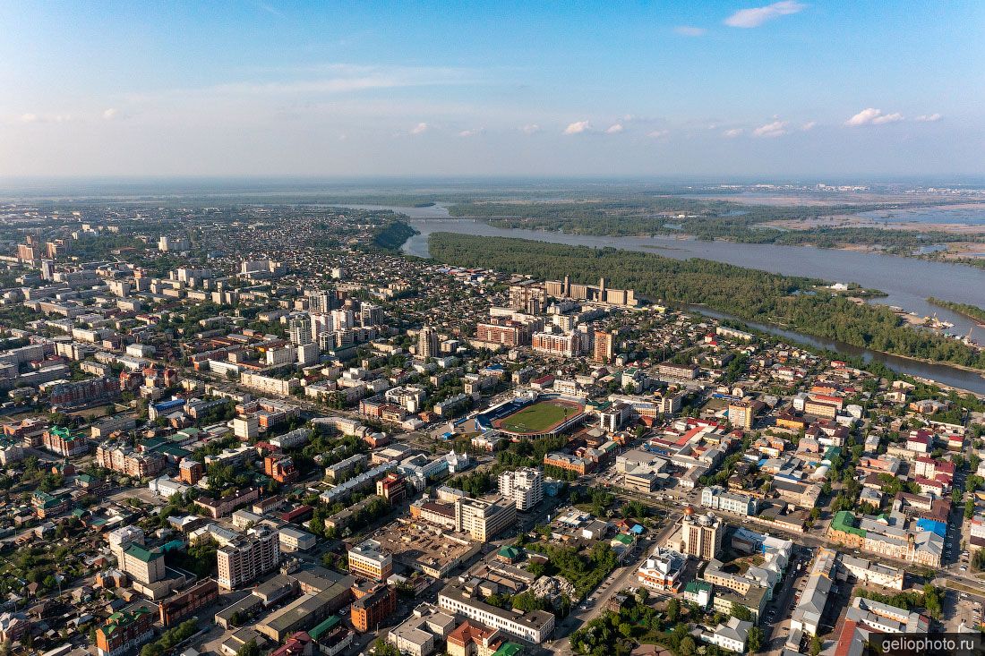 Летний Барнаул с высоты фото