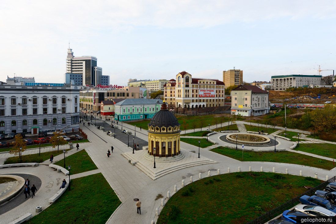 Аллея туризма в Казани с высоты фото