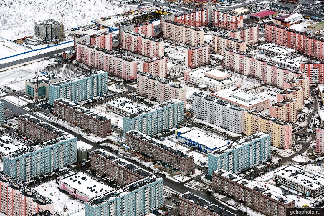 Микрорайон Мирный в Новом Уренгое фото