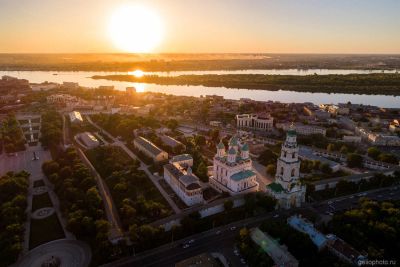 Астраханский Кремль с высоты фото