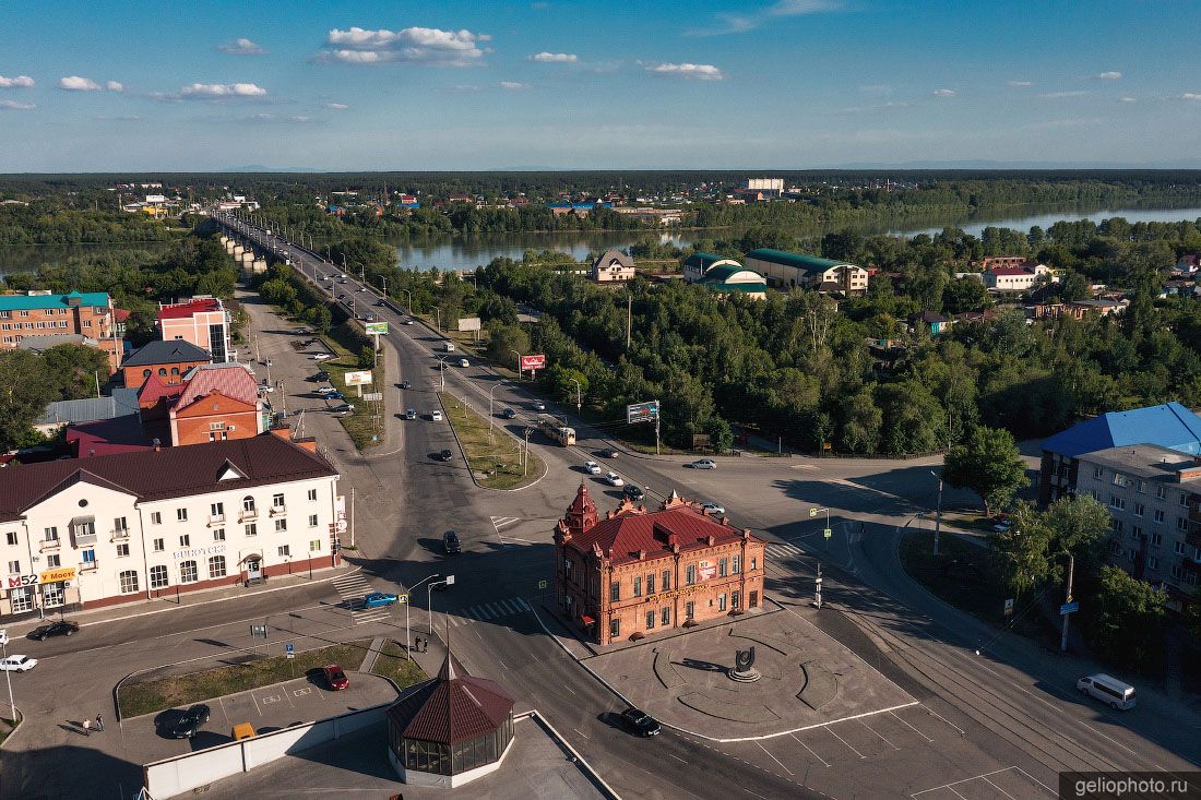 Коммунарский переулок с высоты в Бийске фото
