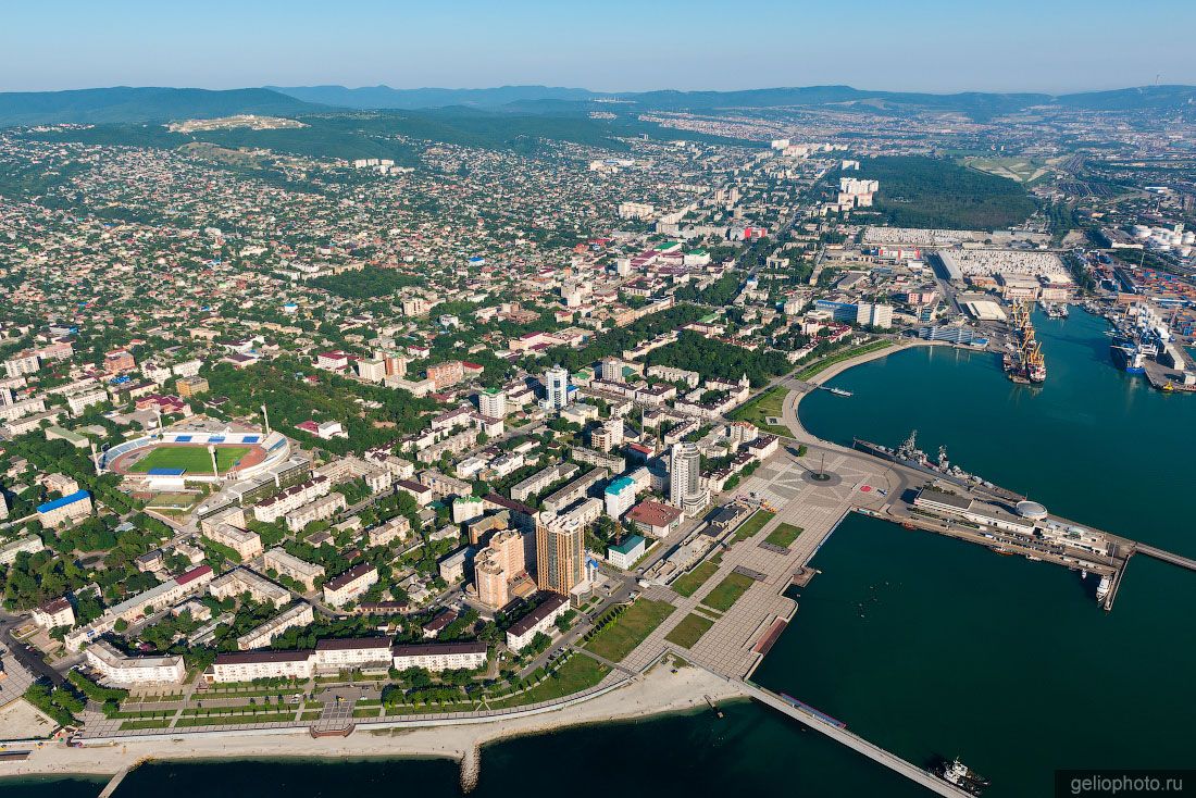 Вид на Новороссийск с высоты фото