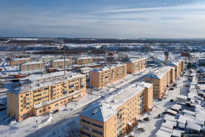 Улица Ленина в посёлке Яя фото