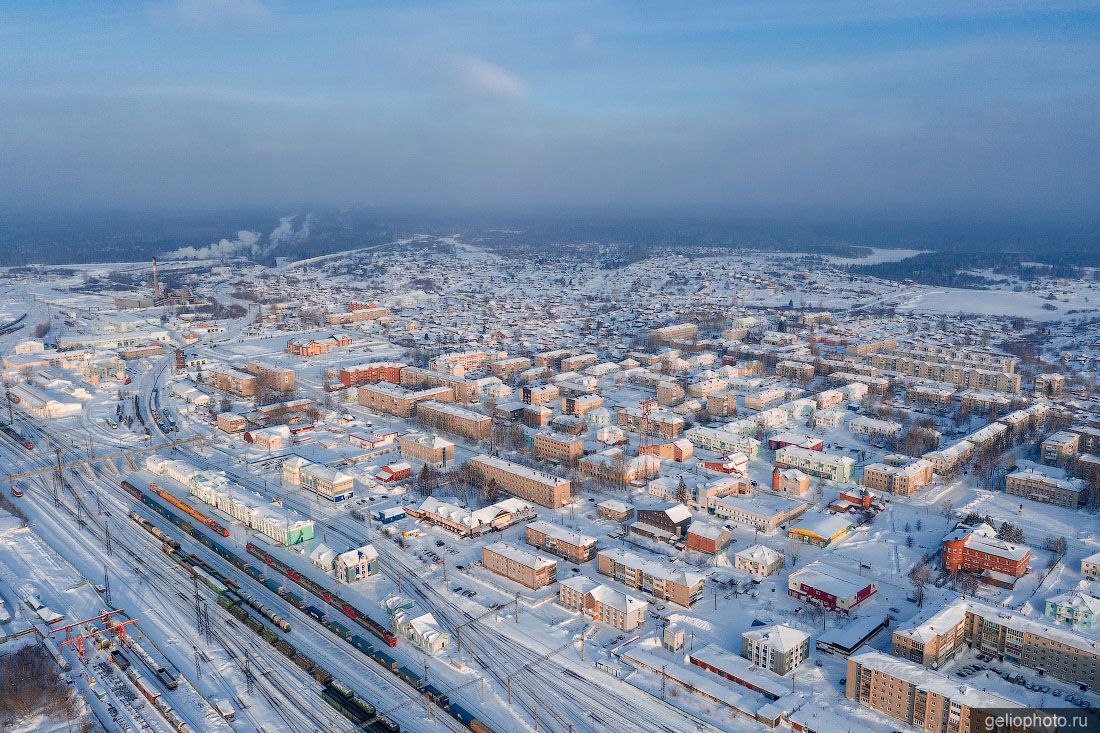 Город Тайга с высоты фото