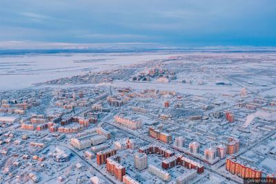 Салехард зимой с высоты фото