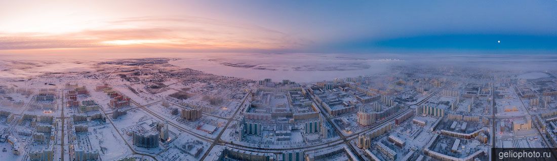 Панорама Нижневартовска с высоты фото