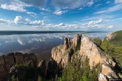 Ленские столбы с высоты фото