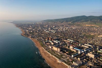 Набережная Дербента с высоты фото