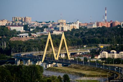 Мост Миллениум в Казани фото