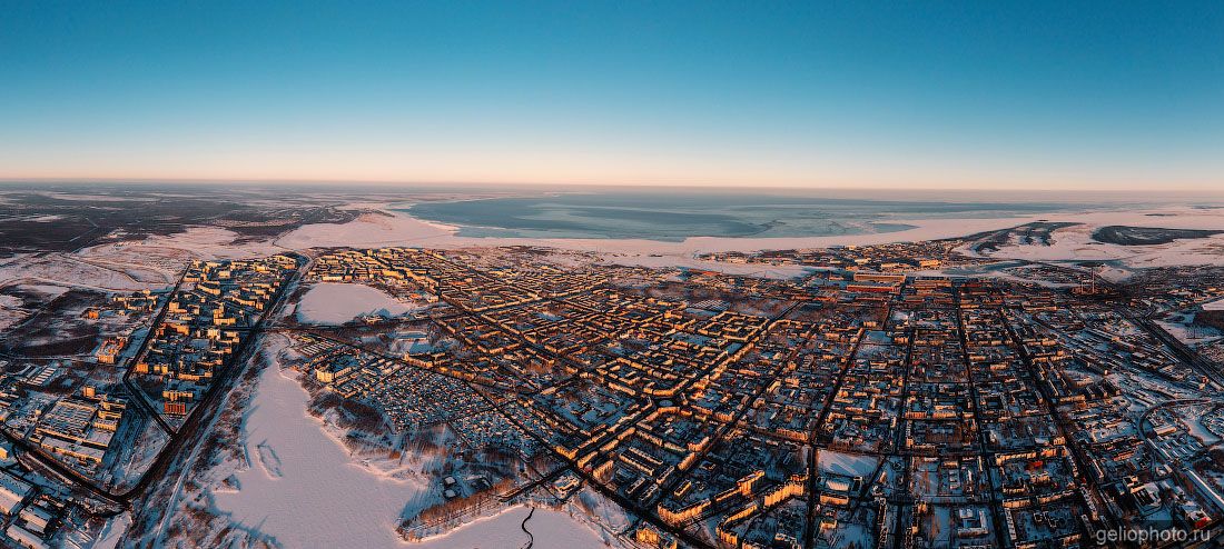 Панорама Северодвинска с высоты фото