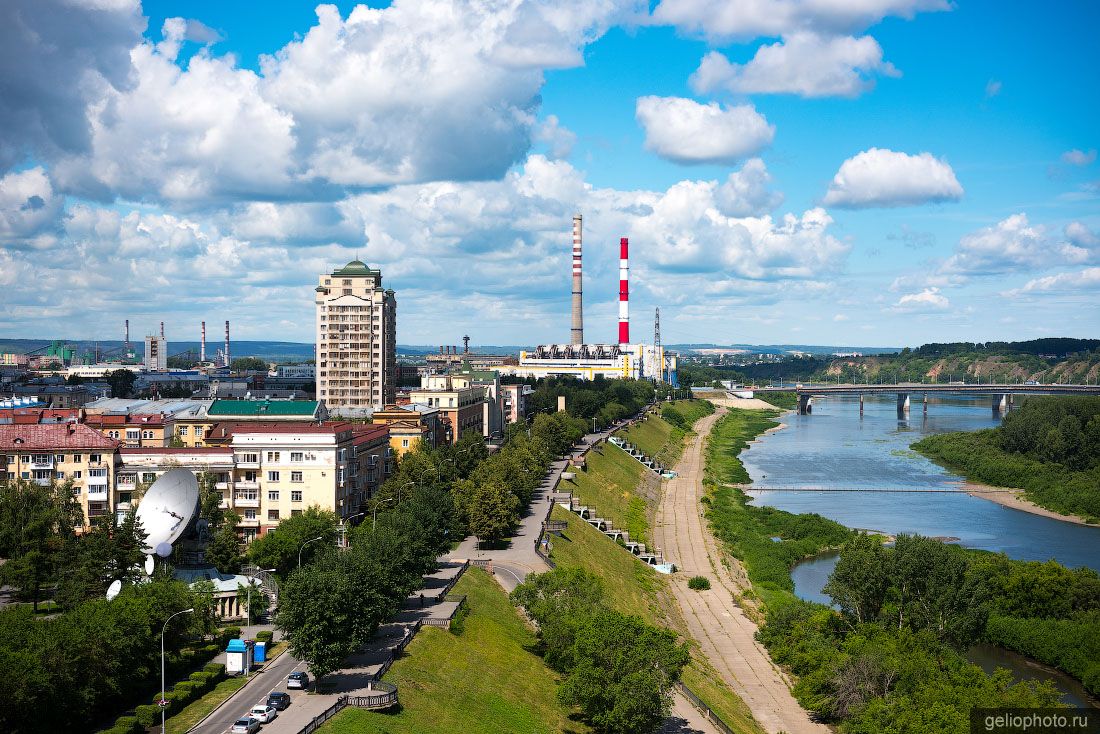 Набережная Томи в Кемерово фото