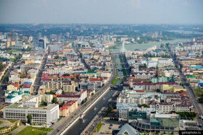 Центр Казани с высоты фото