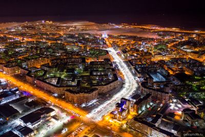 Северный жилой район Сургута с высоты фото
