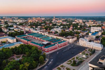 Гостиный двор в Калуге с высоты фото