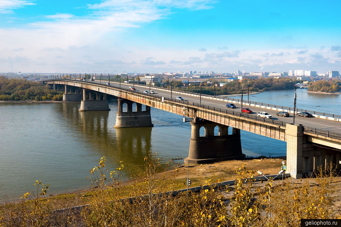 Ленинградский мост через Иртыш в Омске фото