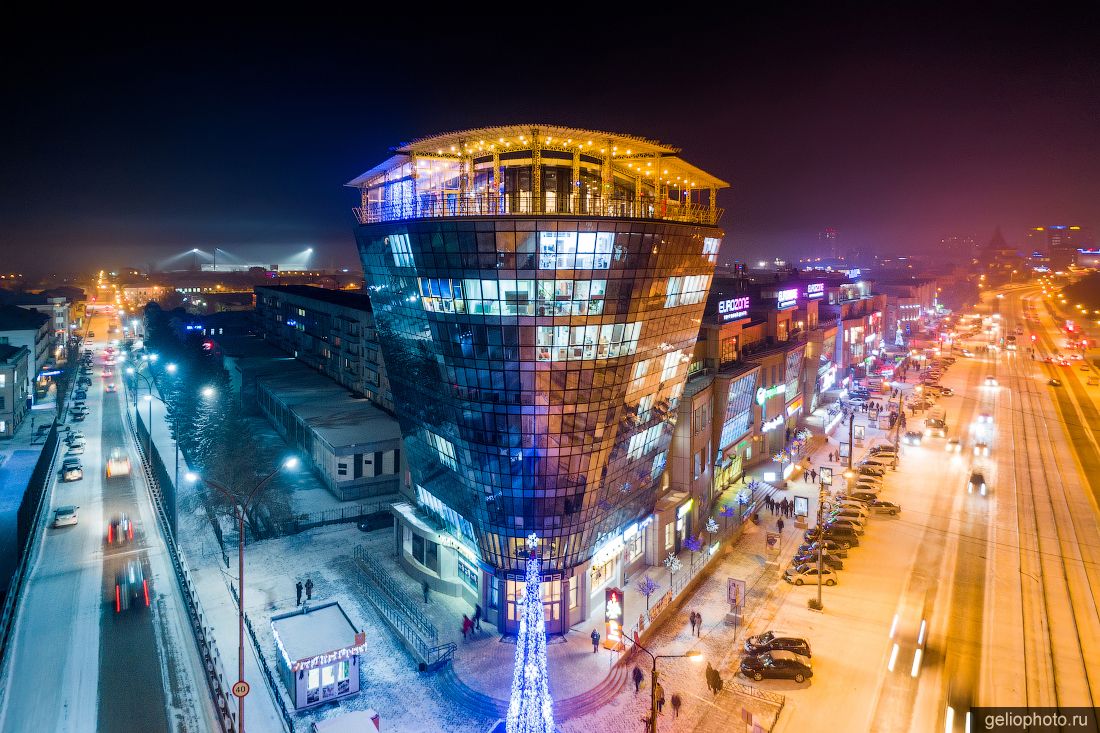 БЦ Европа в Улан-Удэ вечером фото