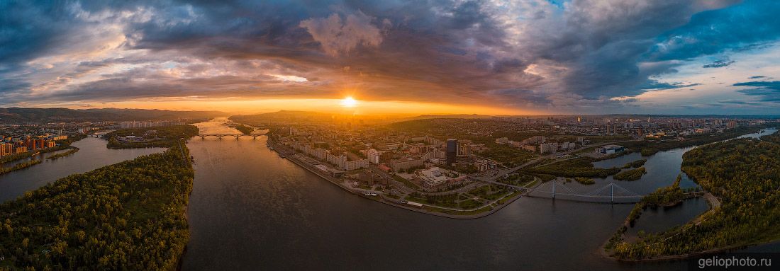 Панорама Красноярска фото