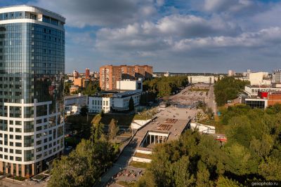 Вид на Центральную площадь Ижевска фото