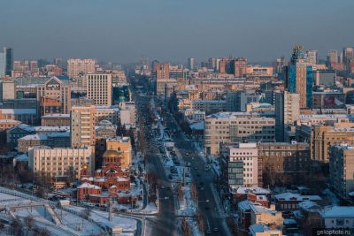 Собор Александра Невского в Новосибирске зимой фото