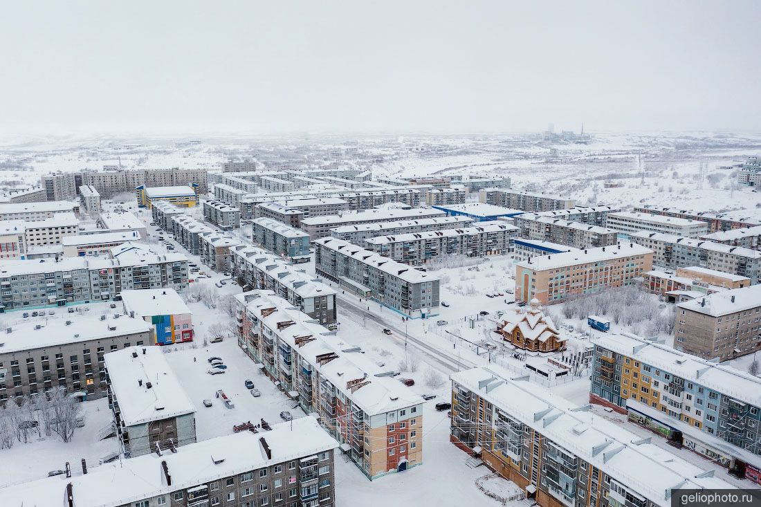 Улица Гагарина в Воркуте фото