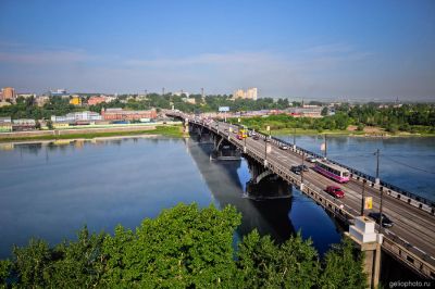 Глазковский мост через Ангару в Иркутске фото