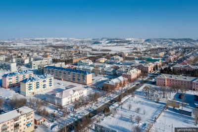 Улица Новая в посёлке Краснобродский на Кузбассе фото