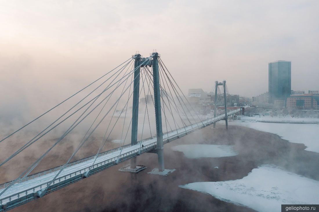 Виноградовский мост в Красноярске фото