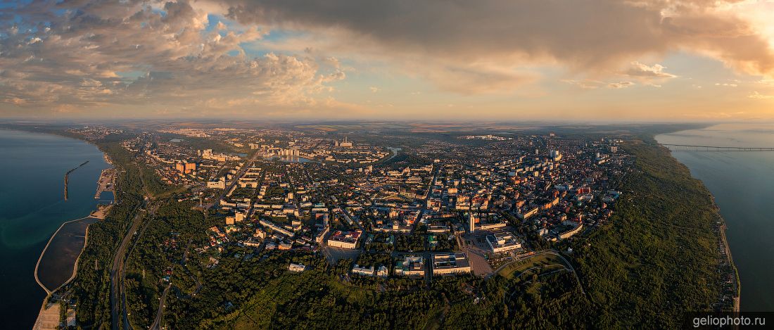 Панорама Ульяновска с высоты фото