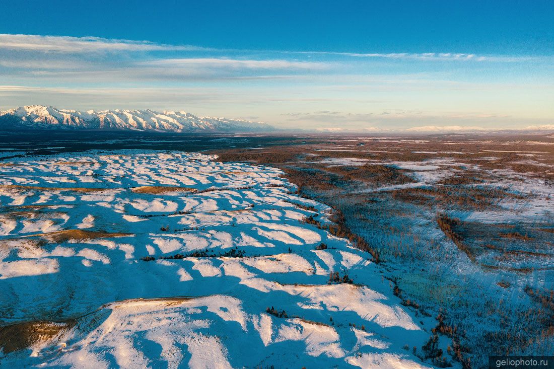 Урочище Чарские пески с высоты фото