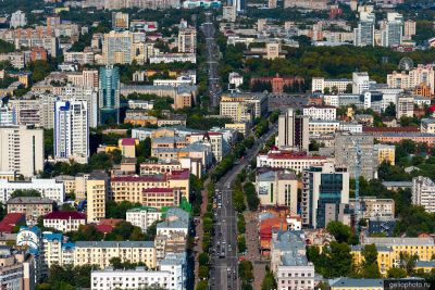 Улица Муравьёва-Амурского с высоты фото