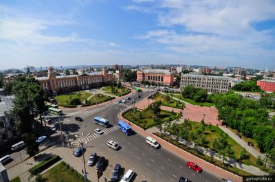 Здание Востсибуголь в Иркустке фото