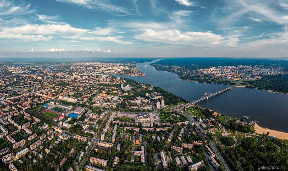 Панорама Череповца с высоты фото