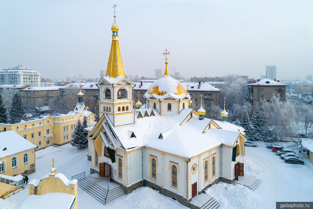 Вознесенский собор в Новосибирске зимой фото