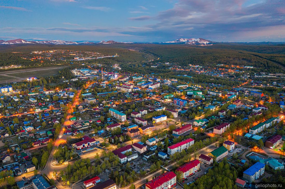 Центр Алдана с высоты фото