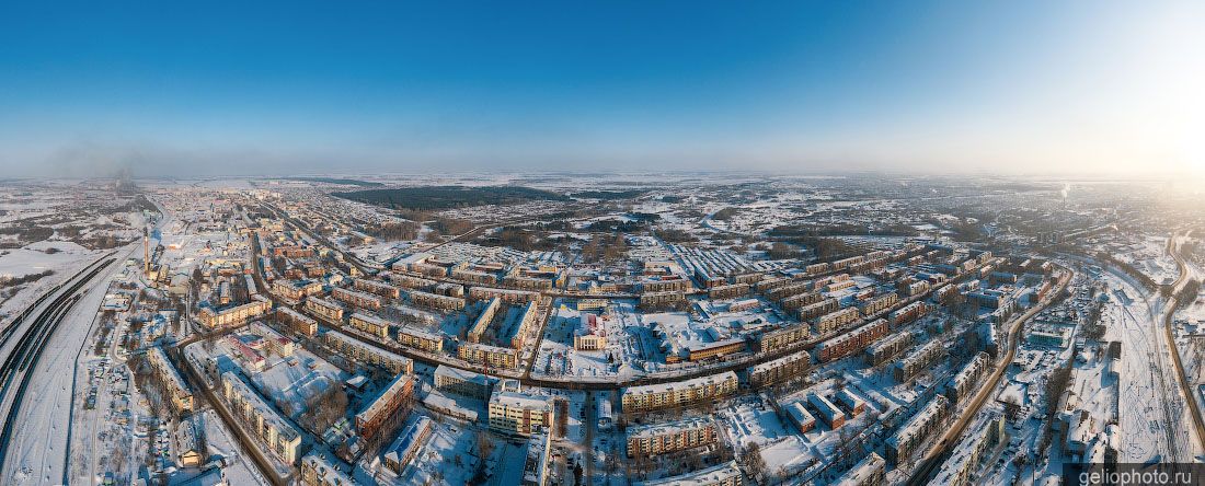 Панорама Ленинска-Кузнецкого с высоты фото