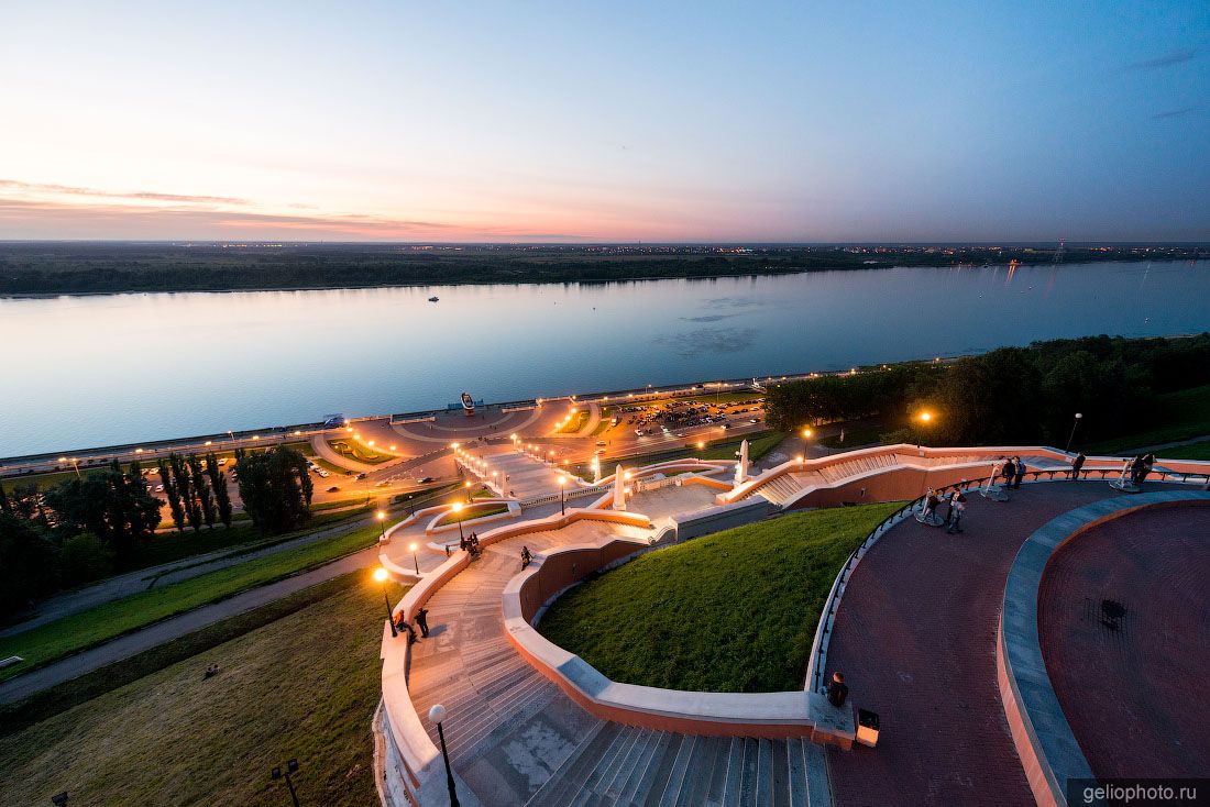 Чкаловская лестница в Нижнем Новгороде фото
