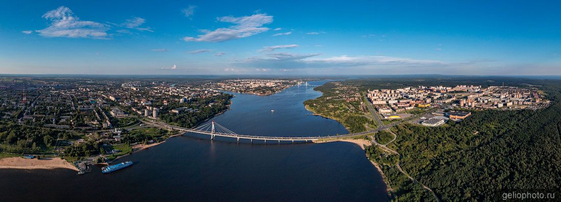 Панорама Череповца с высоты фото