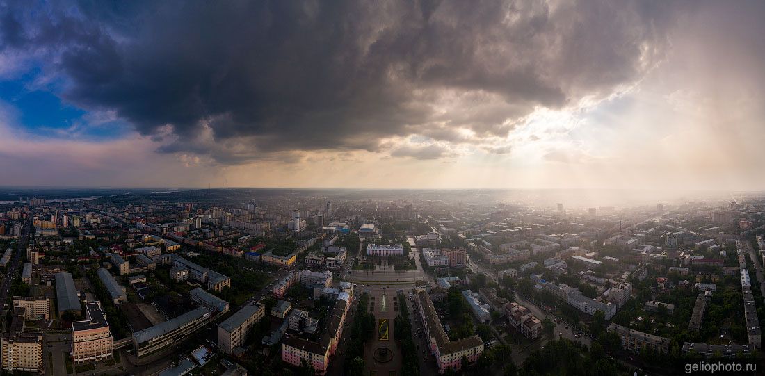 Панорама центра Барнаула фото