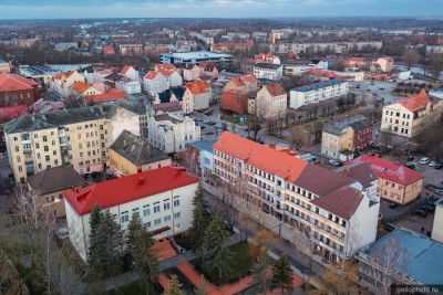 Центр Черняховска с высоты фото
