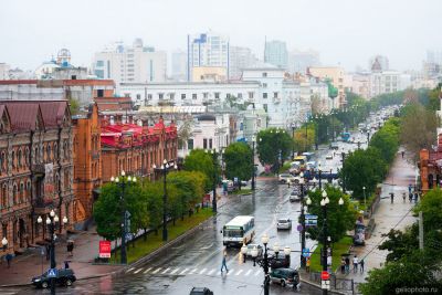 Улица Муравьёва-Амурского в Хабаровске фото