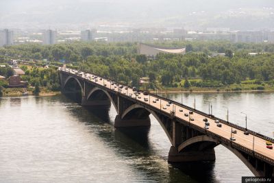 Коммунальный мост в Красноярске фото
